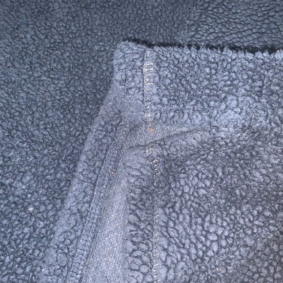 TRUE GRIT zip neck gray blue fleece pullover/MM - Picture 4 of 7